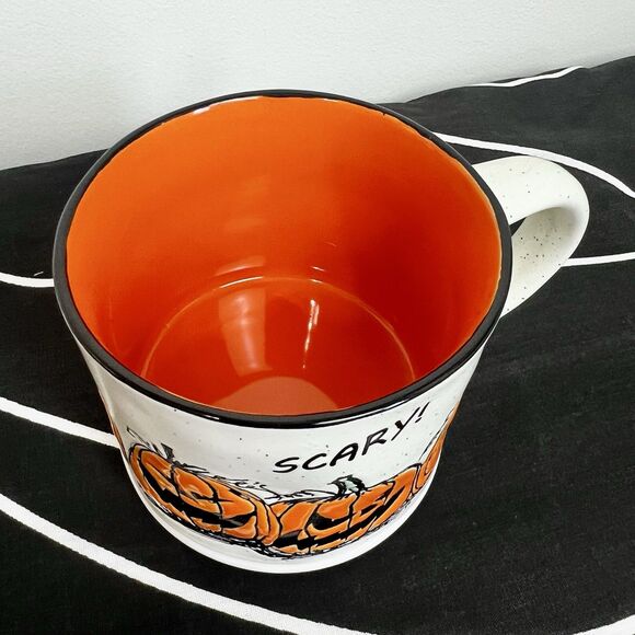 Eli + Ana Handmade Ceramics Halloween Dessert Plate & Coffee Mug Pumpkins - Picture 11 of 15